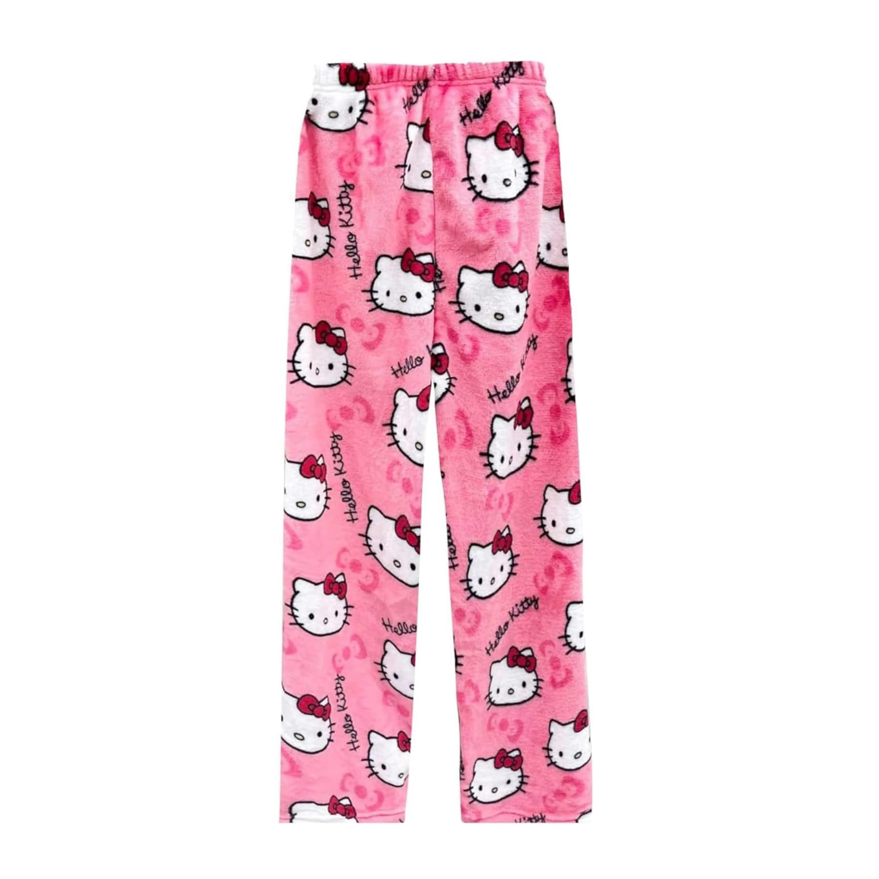 Kawaii Halloween Pajamas Pants Halloween Cat Pajamas Flannel Sleep Pajama Pants Cartoon Anime Pajama for Women Men