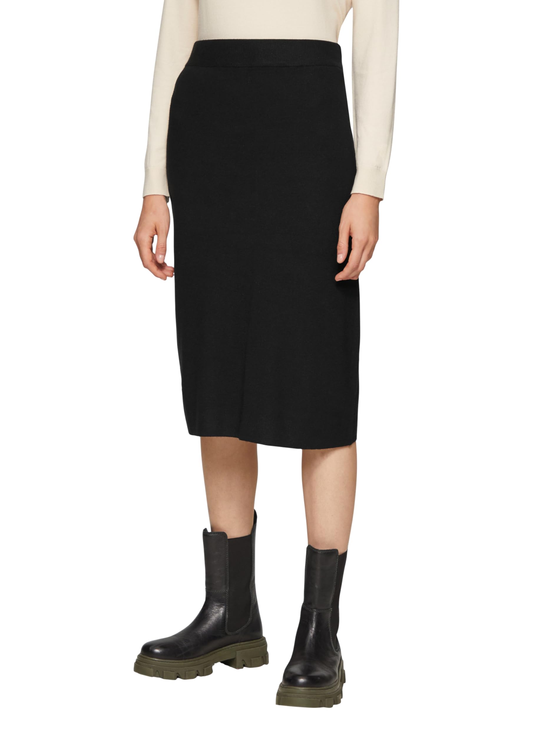 s.Oliver Elastischer Midi-Strickrock im Slim Fit