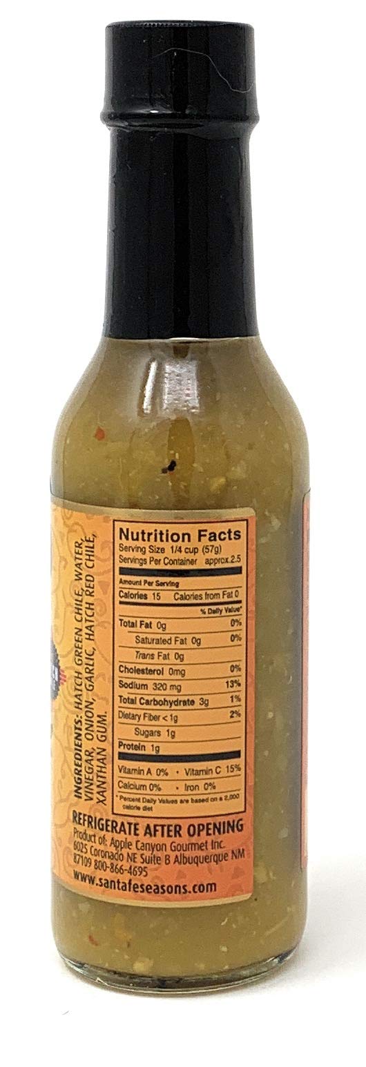 Amazon.com : SANTA FE SEASONS Green Chile Hot Sauce, 5 OZ : Grocery &  Gourmet Food