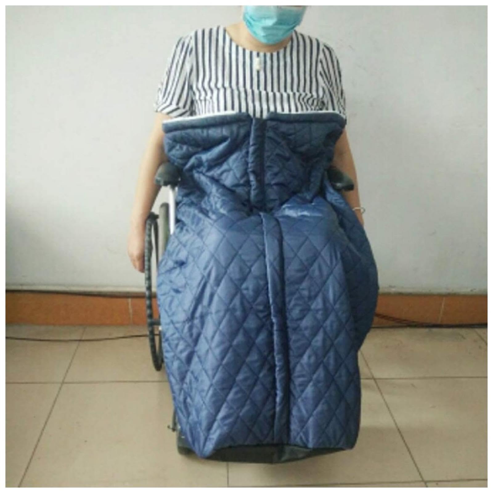 Manta para el Regazo de la Silla de Ruedas, Lavable a máquina, con Cremallera y vellosidades, Manta para Las piernas de la Silla de Ruedas, Funda fácil de Usar y Limpiar para Adult