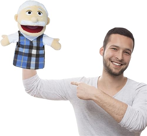 Miniatura 5 de Marionetas de mano encantadoras para la familia, con apertura de boca, marionetas de peluche, juguetes para juegos de rol, juguete de enseñanza para