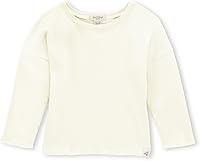 Vista 1 de Burt's Bees Baby Camiseta básica de manga larga con cuello redondo para bebé niña, Eggshell