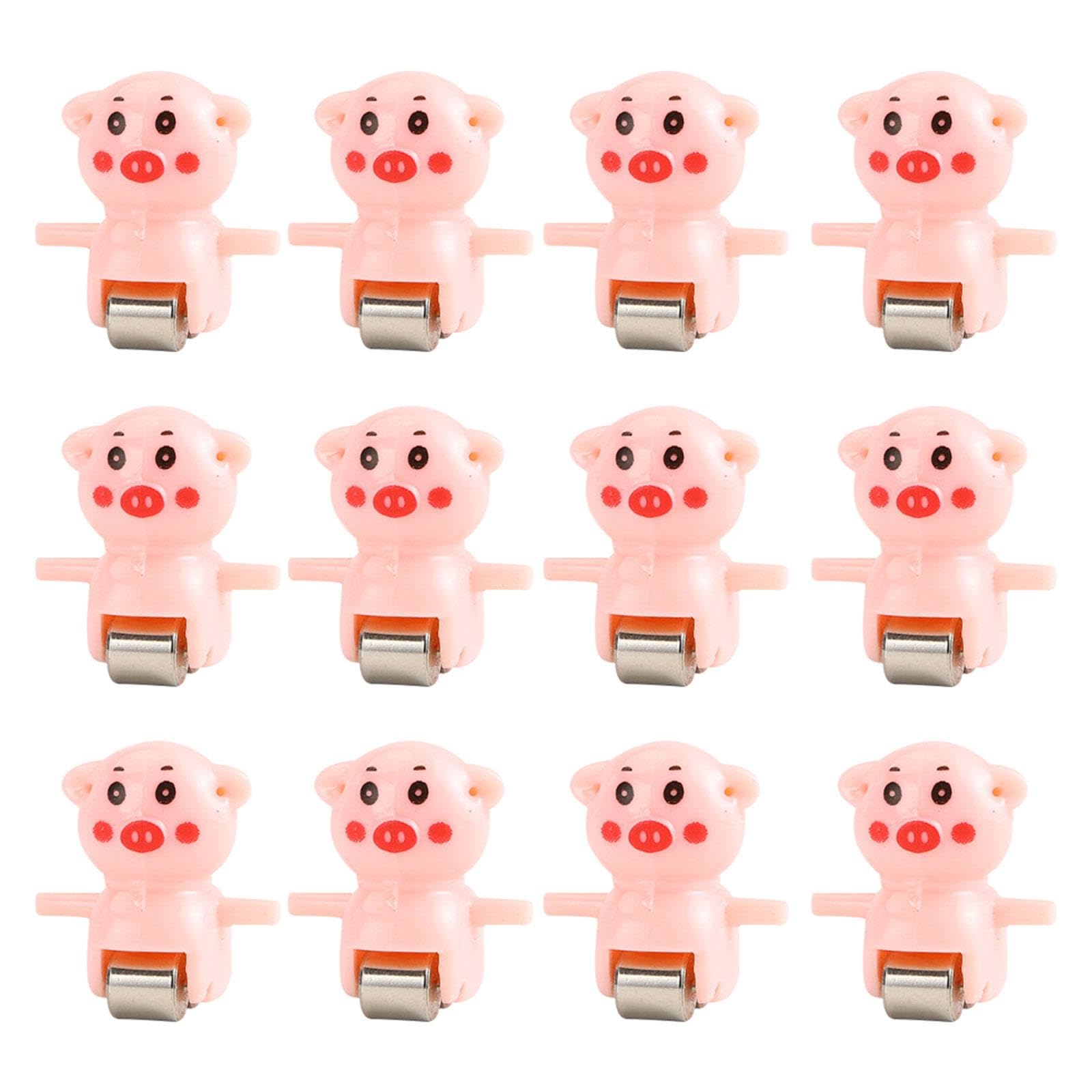 ＡＷＨＡＯ Slide Stairs Toy Spare Part, Electric Tracks, Play Parts, Spare Part for Roller Coaster Toys, Indoor And Outdoor Accessories, Birthday, 12pcs pig