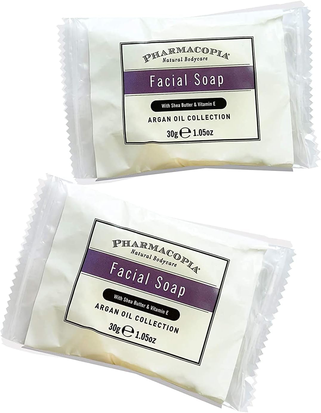 Pharmacopia Argan Oil Facial Bar – Aromatherapy Facial Soap with Natural & Organic Ingredients – Vegan Face Wash Bar for Men & Women, 1.05oz, Pack of 12