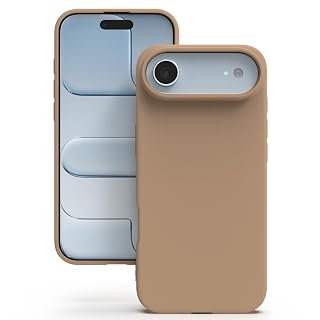 YATWIN Silicone Case for iPhone 17 Air, Soft-Touch, Shockproof, DustProof, Antiskid Phone Cover for Apple iPhone 17 Air - Milk Tee