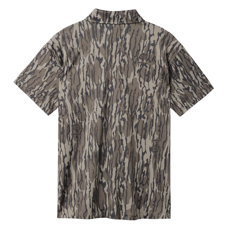 Mossy Oak Polo Sun Shirt for Men with UV Protection for Golf, Fishing, Hiking, or Casual2