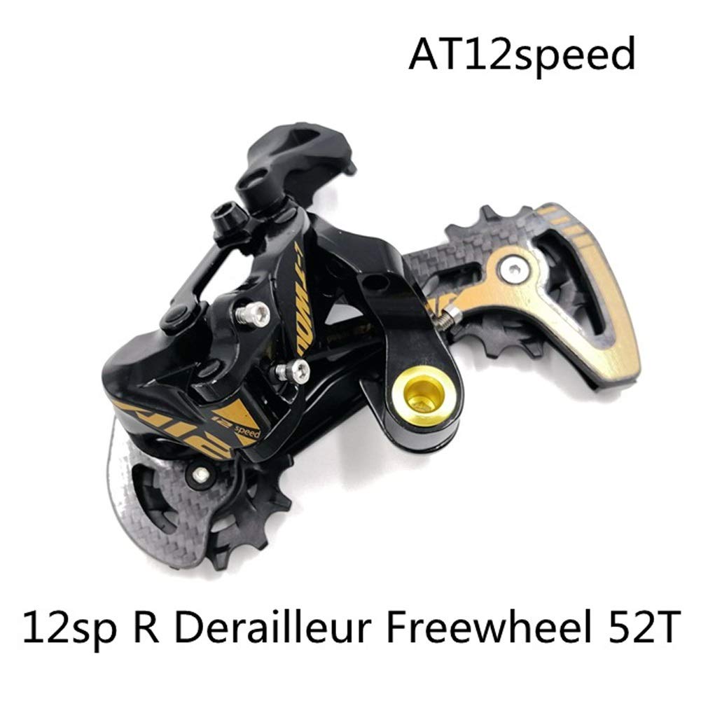 vélo Derailleur Arriere Vélo Dérailleur Compatible avec Le Volant D'inertie 50T52T Kit de Transmission VTT 12 Vitesses Mech