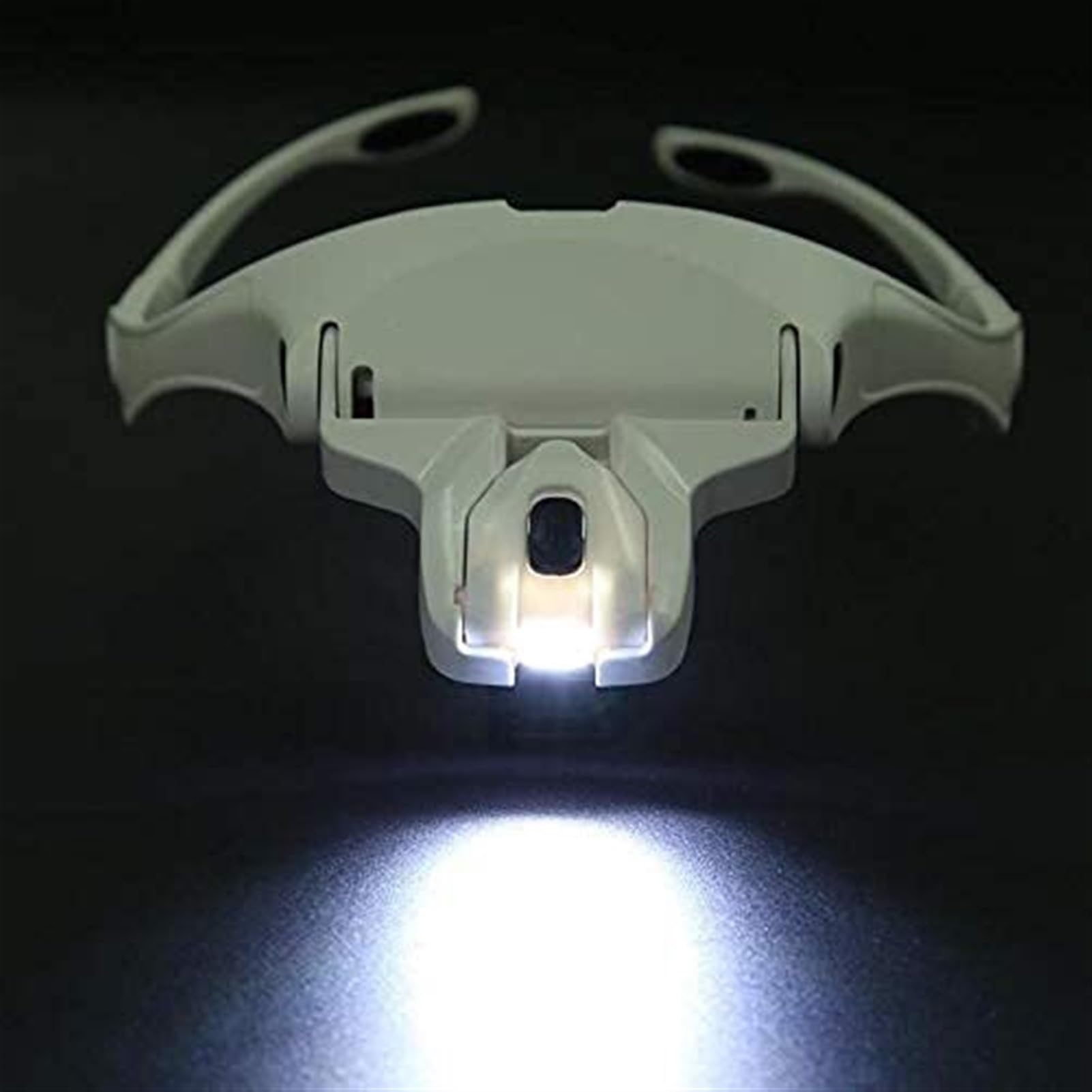Am Kopf montierte Reparaturlupe 1,0-Fach, 1,5-Fach, 2,0-Fach, 2,5-Fach, 3,5-Fach, verstellbare Lupe, 5-Linsen-Lupe, LED-Licht, Kopfbandlupe, LED-Lupenbrille mit Lampe zum Lesen/Beobachten