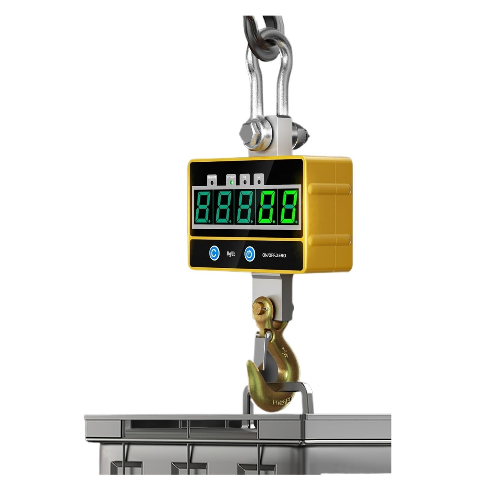 Báscula de grúa Digital Industrial, 2000kg/4000 Lb, recargable con mando a distancia, báscula colgante electrónica 2T