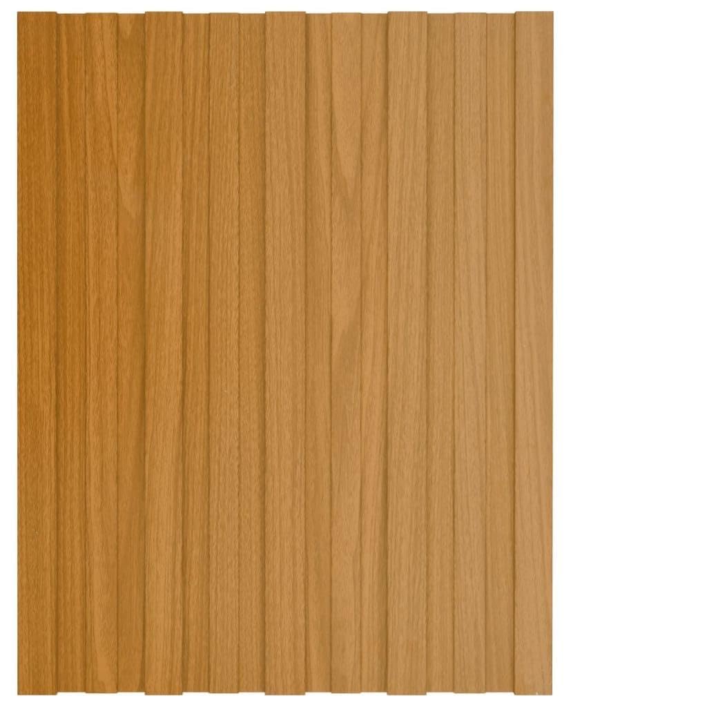 Materiały budowlane panele dachowe, 12 szt., stal ocynkowana, lekkie drewno, 60 x 45 cm, pokrycie dachowe