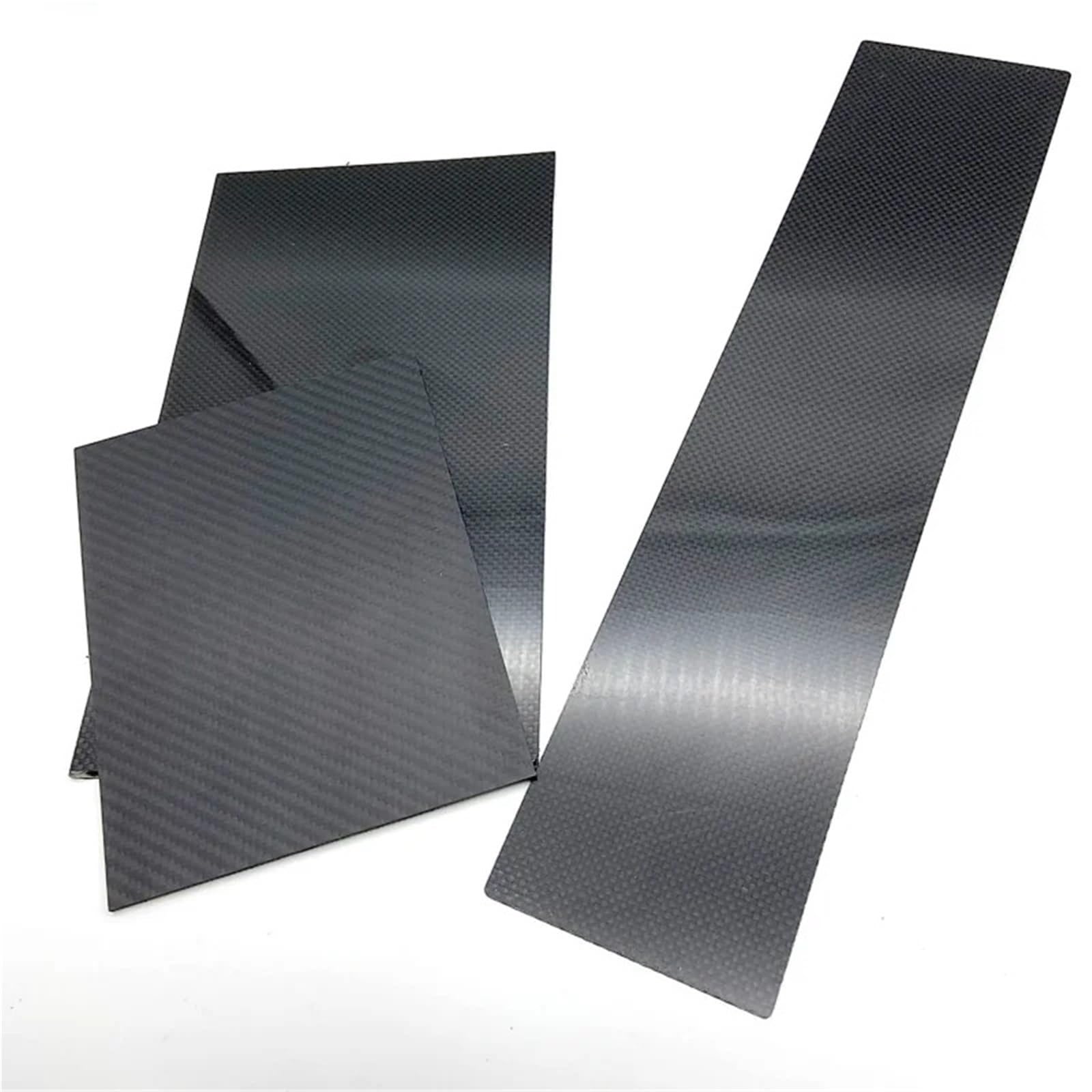 250x250mm 1mm 1.5mm 2mm 2.5mm 3mm 4mm 5mm Carbon Fiber Plate Panel Sheets High Composite Hardness Material for RC Airplane Parts 3k Carbon Fiber(200x300x1.5 Gloss Tw)