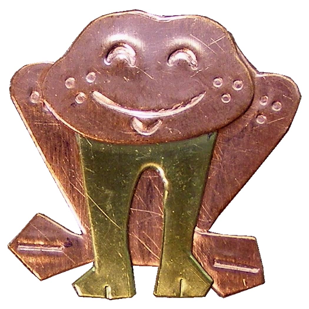Puffin & Company Frog Needle Nanny Magnetic Needle Minder Holder, Brooch