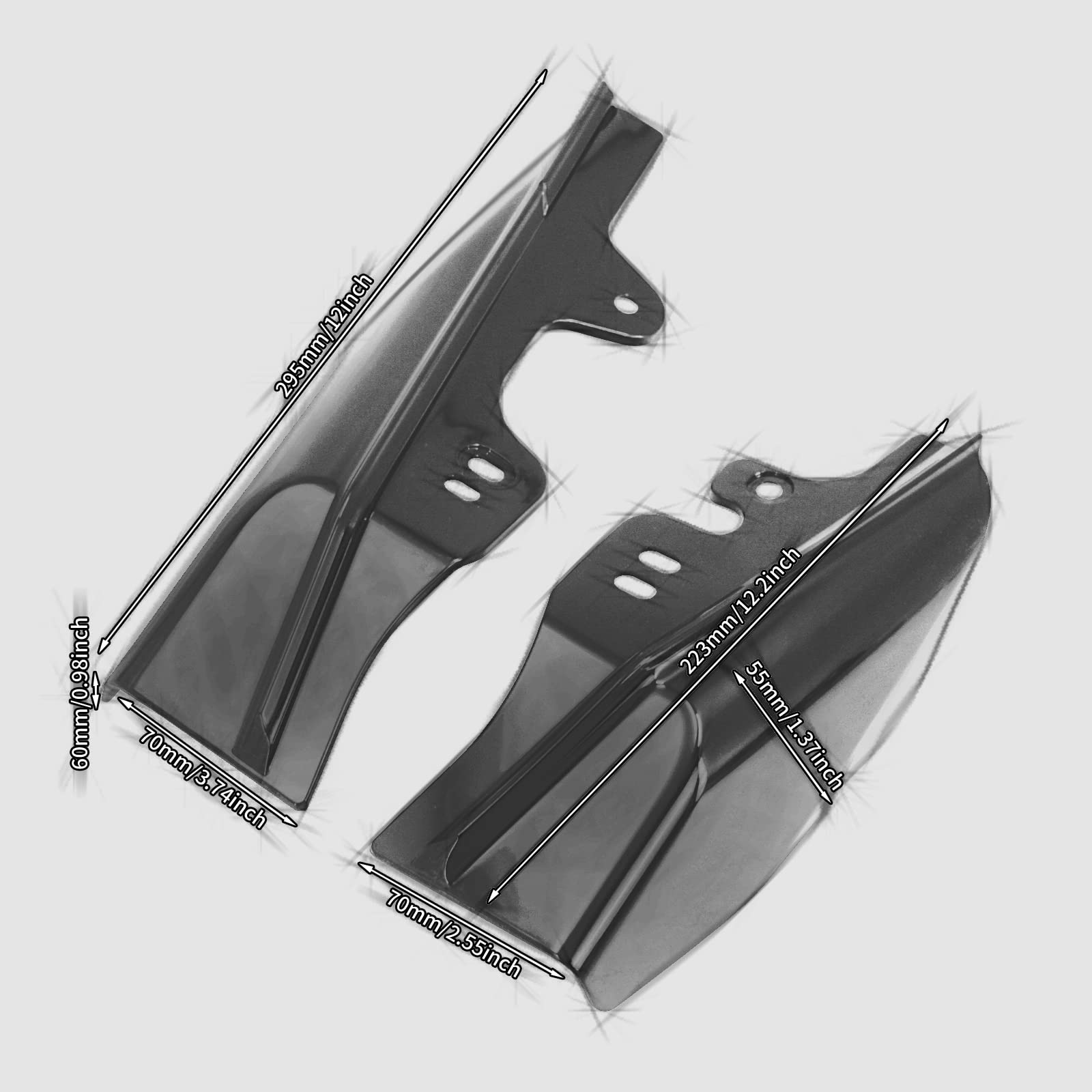 Harley-Davidson Motorcycles Touring 2008 Mid-Frame Air Deflector For Harley Touring (Electra Glide, Road Glide, Road King) 2001-2008 - Chrome/Black Harley-Davidson Touring 2008
