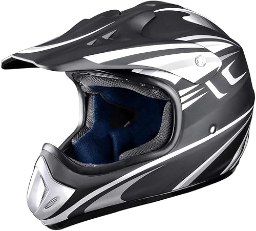 AHR DOT - Casco de motocicleta de cara completa para motocross todoterreno ATV MLXL para adulto