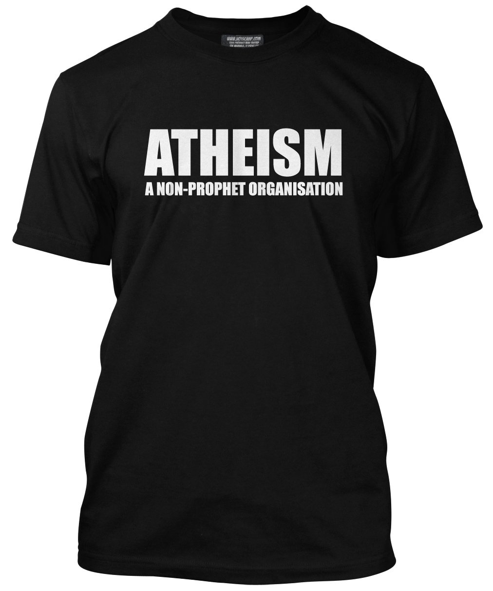 HotScamp Atheism Men's Unisex T-Shirt - Black XXX-Large