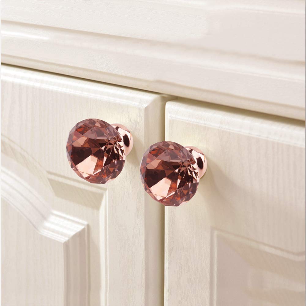Bouton De Tiroir 4 Pièces 30Mm Boutons De Commode D'Armoire En Cristal Boutons De Tiroir