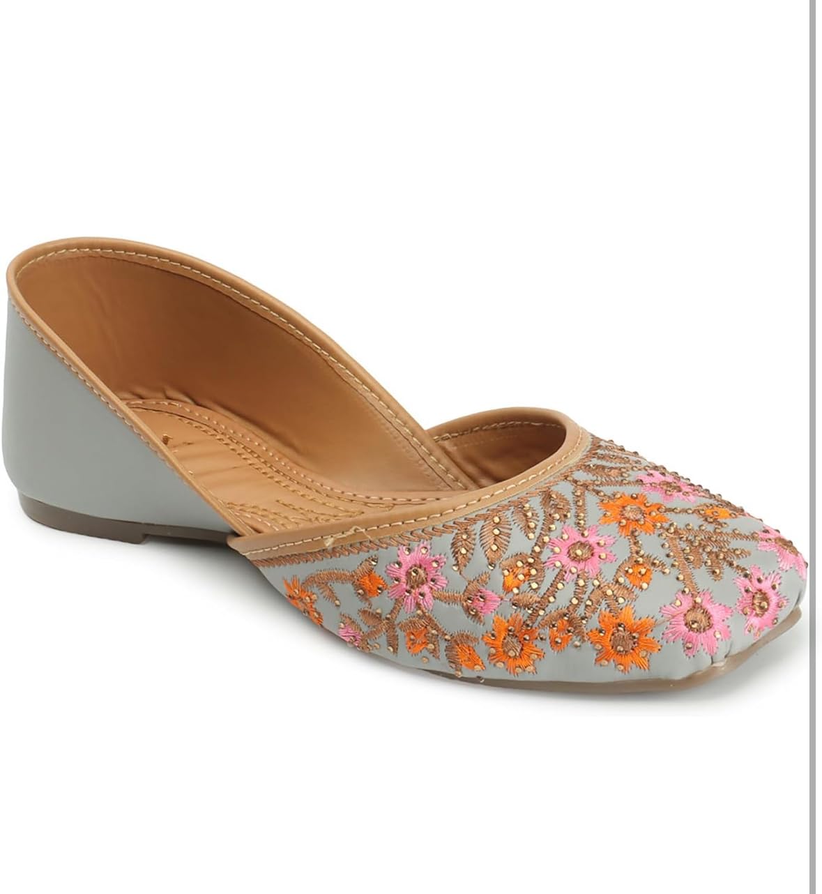 PRIYANSH Fashion Comfortable Flat Fancy Attractive Punjabi Jutti for Women and Girls-picture-23