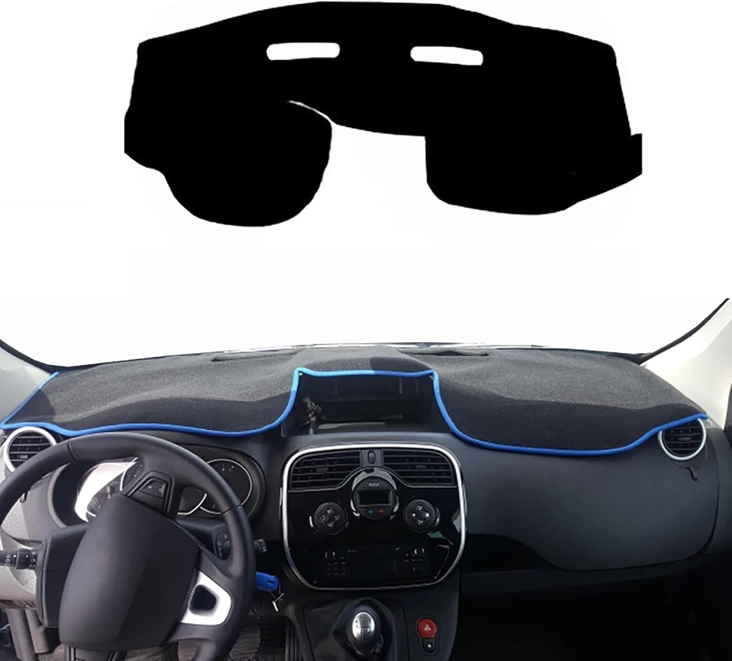 ZhangXD Car Dashboard Cover for Renault kangoo 2010-2019, Non-Slip Dash Board Sun Shield Protector Anti-Glare Anti Dust Interior Accessories