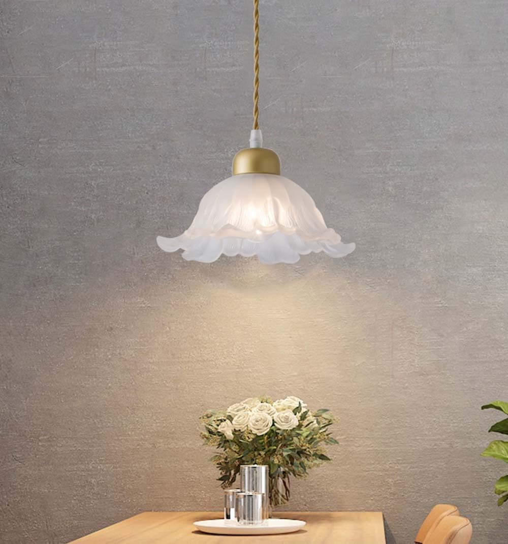 Messing hanglamp glazen kap verstelbare hanglamp glazen plafond hangende lampen moderne kroonluchter licht