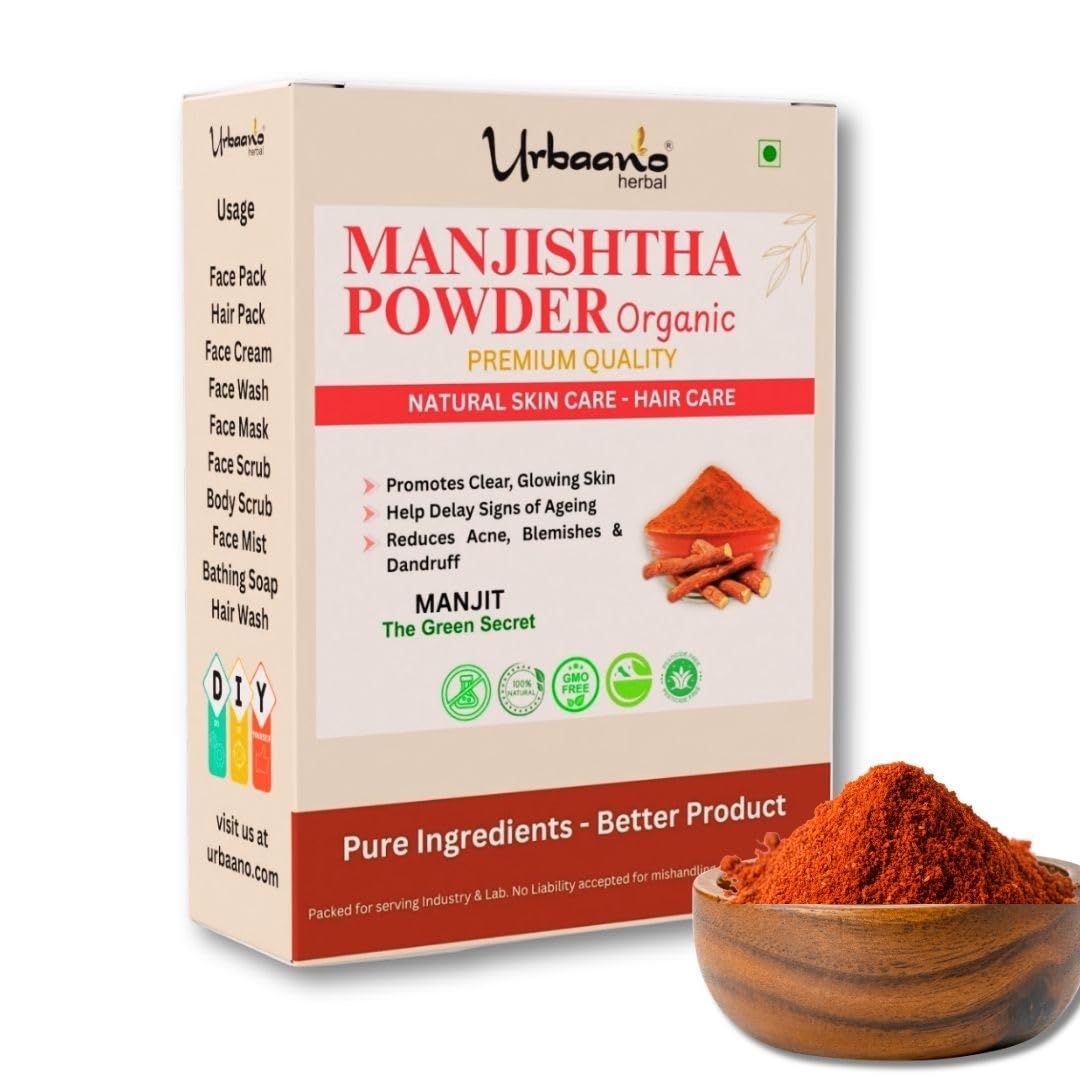 Organic Manjishtha Powder, Majith Powder, Indian Madder (150 Grams) - for Skin Lightening, Face pack, Hair and skin - Rubia cordifolia, Manjishta, Manjista — Amazon image 3