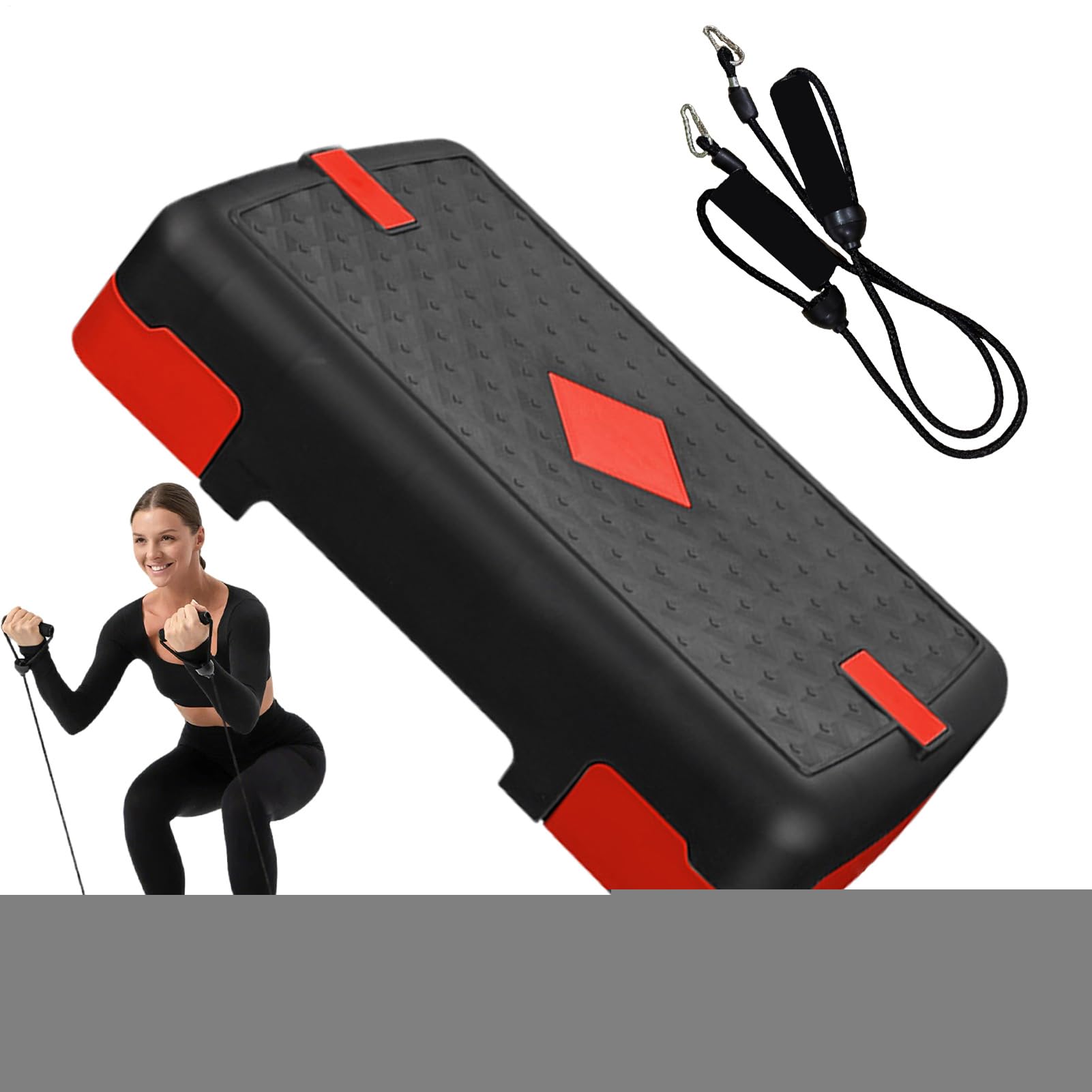 Stepper de ejercicio,Elevador antideslizante para equipo deportivo,Plataforma de fitness interior - para Entrenamiento Mujeres Hombres Casa Piso Sala