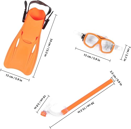Miniatura 2 de Conjunto de equipo de snorkel ligero con sello hermético compacto equipo de esnórquel para niños y edades, ajuste cómodo y