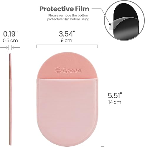 Miniatura 6 de Epessa Funda para mouse adhesiva, soporte universal para ratones inalámbricos, adhesivo reutilizable, sin residuos de pegamento, compatible con iPad