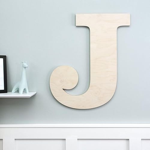 Miniatura 4 de Letras grandes de madera en blanco de 12 pulgadas, letras de madera sin terminar, letrero de madera para proyectos de manualidades para decoración