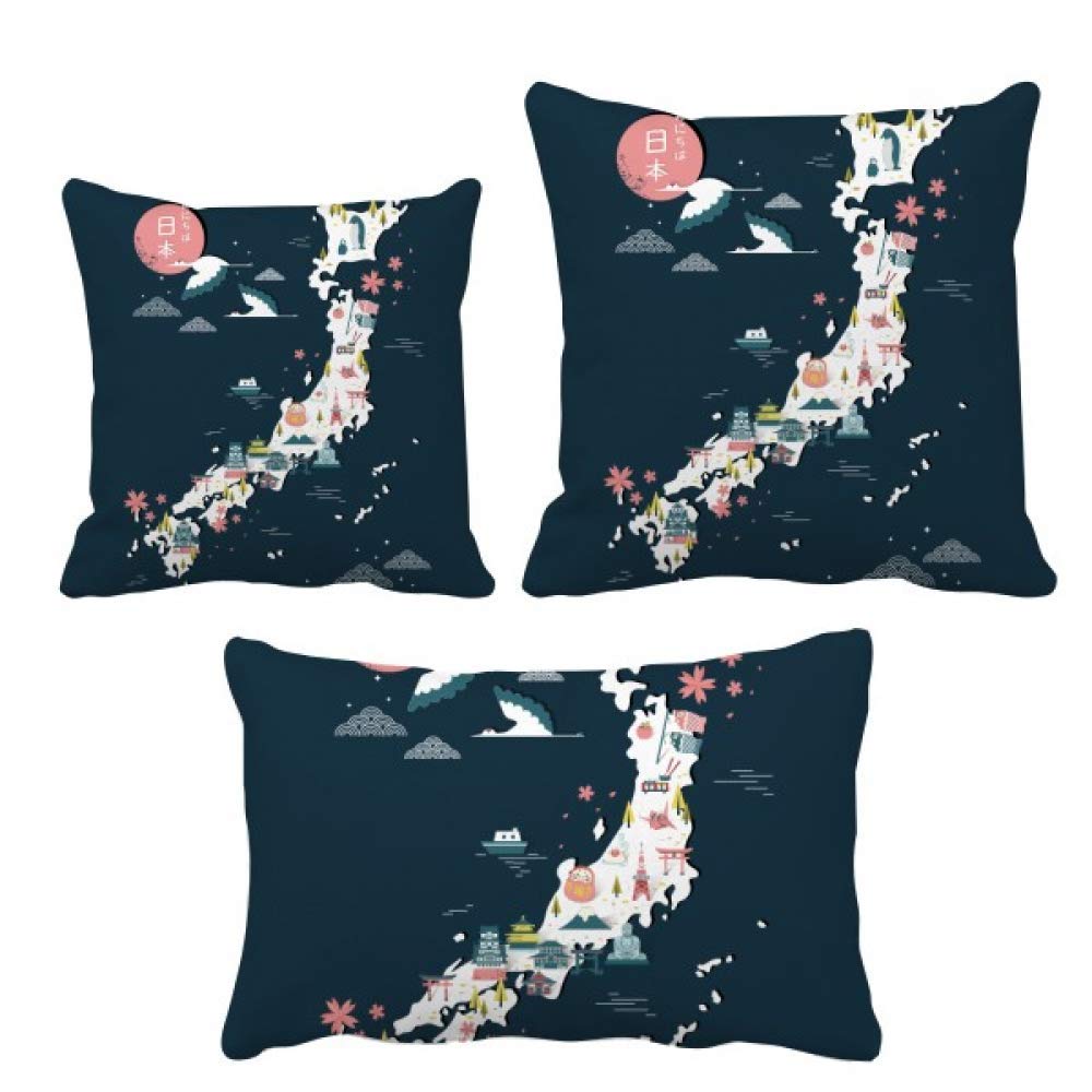 Parure de coussin traditionnelle japonaise pour un salon zen