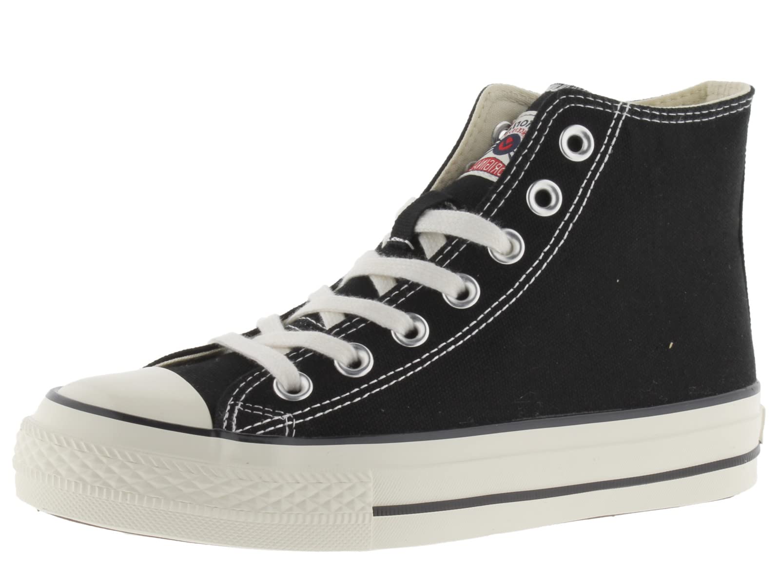 victoria Tribu Canvas High-Top Trainers & Retro Logo & Shiny Finish Sole 1057101 for Women Negro 38