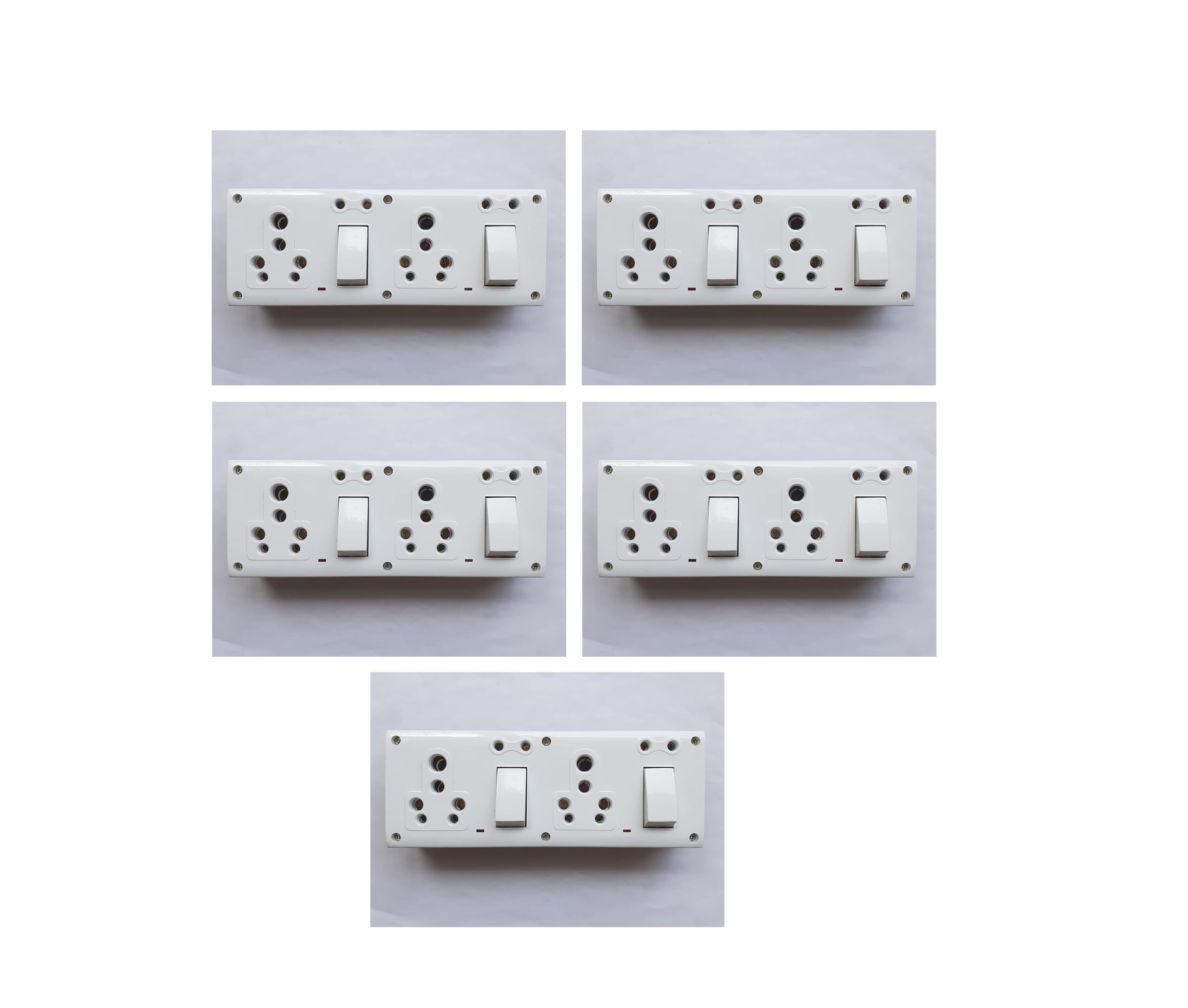 Pack of 5 Pieces 16A Combined Box 2 in 1 Polycarbonate Box (ESP124)-picture-18
