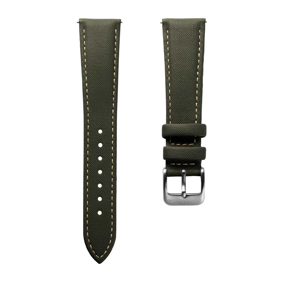ZULUDIVER Mayday - Cinturino in gomma nera per orologio con imbottitura confortevole, qualità premium