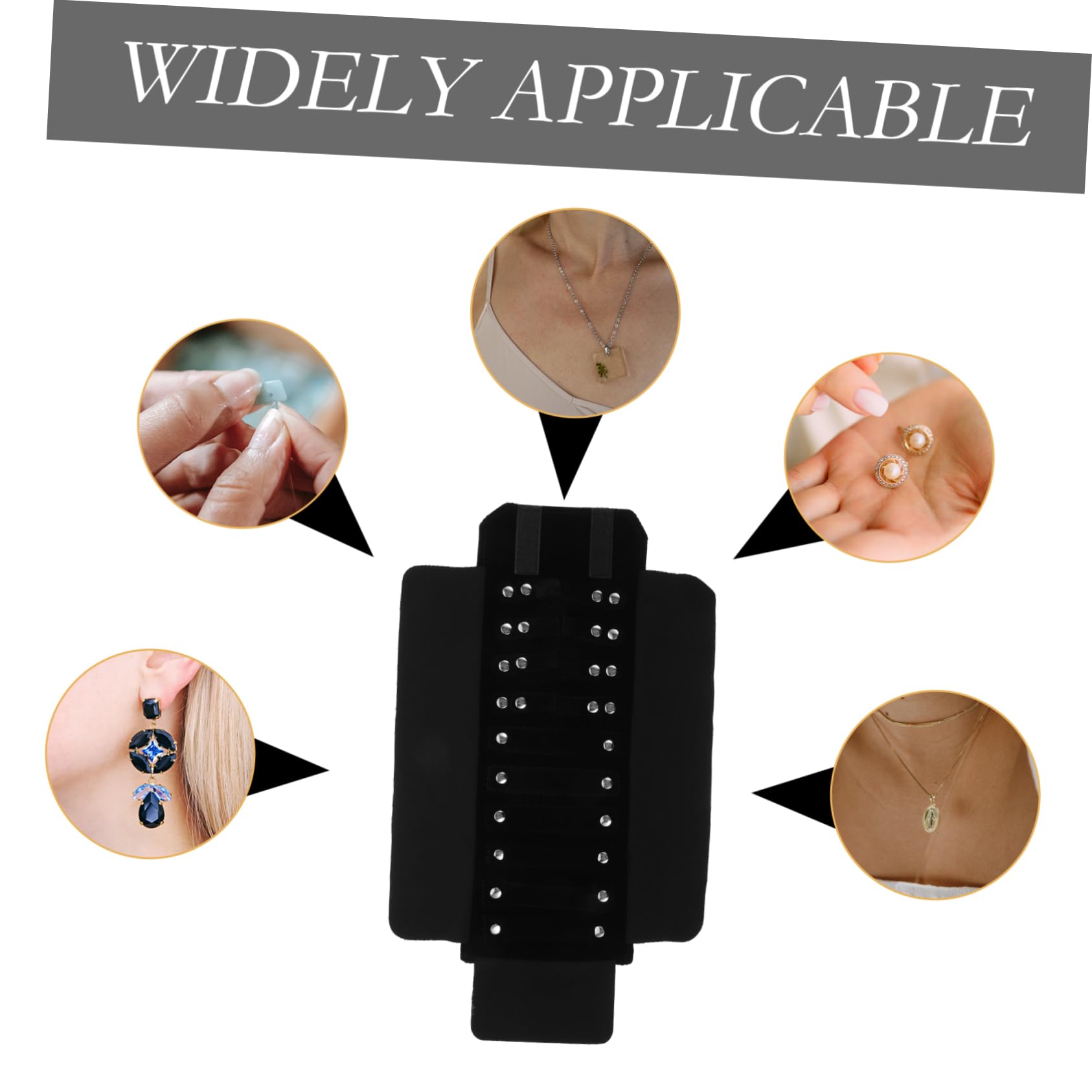 Levemolo Jewelry Roll Pouch for Travel Storage Capacity Jewelry Organizer for Necklaces Earrings Compact and Convenient Design for Home Travel Use for Women