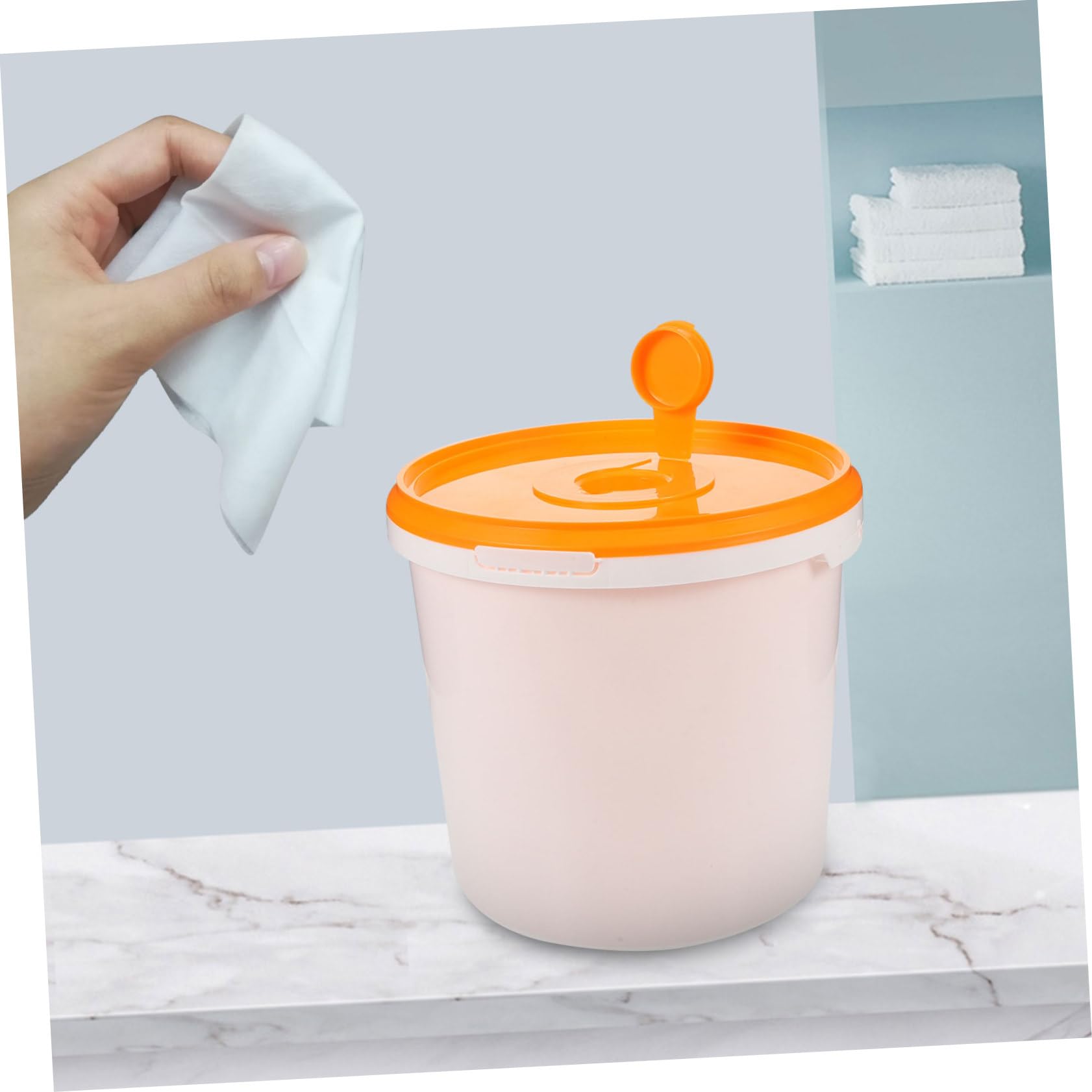 Dispensador Portátil de Toallitas Húmedas para Bebés, Cubo Plástico