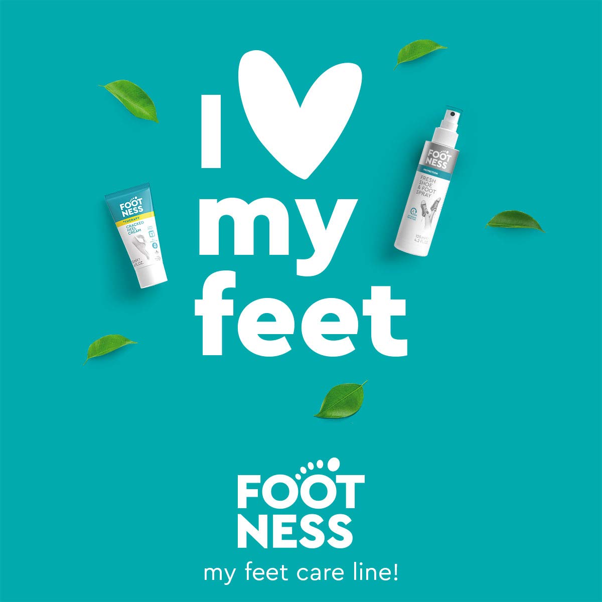 FOOTNESS Deo Foot Spray, with a Proven 24Hour AntiPerspiration Effect