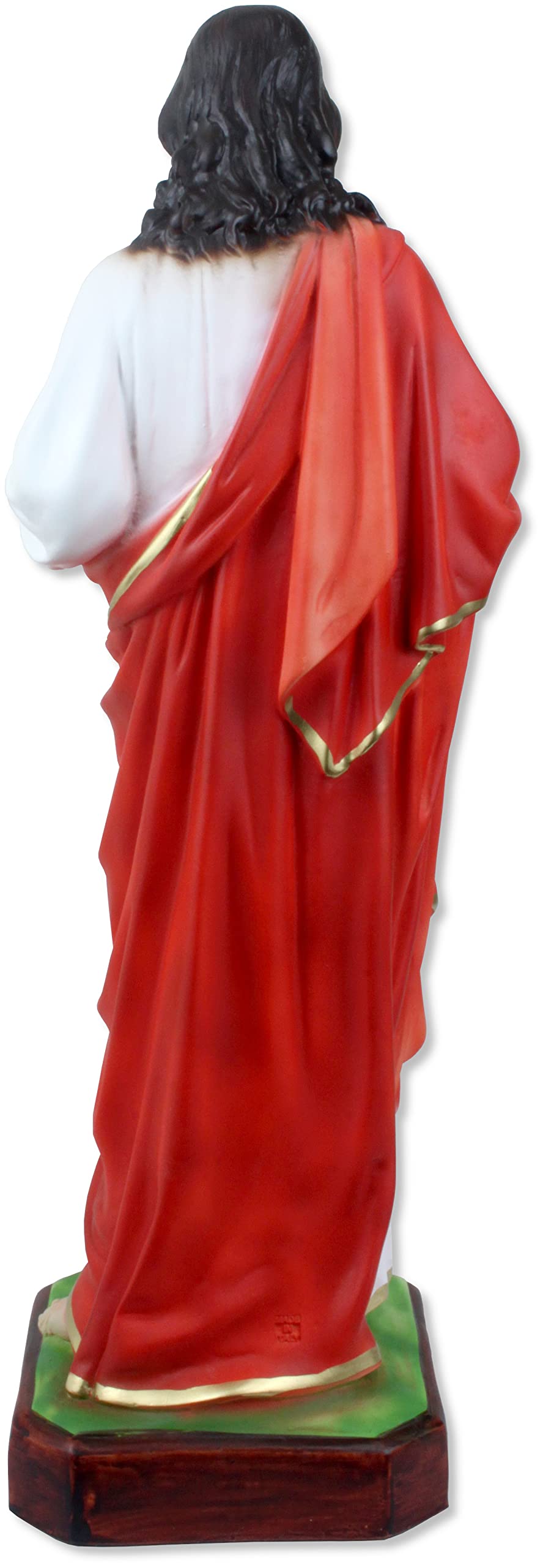 Proposte Religiose Statua del Sacro Cuore di Gesù in Resina Dipinta a mano - Cm 50 MADE IN ITALY