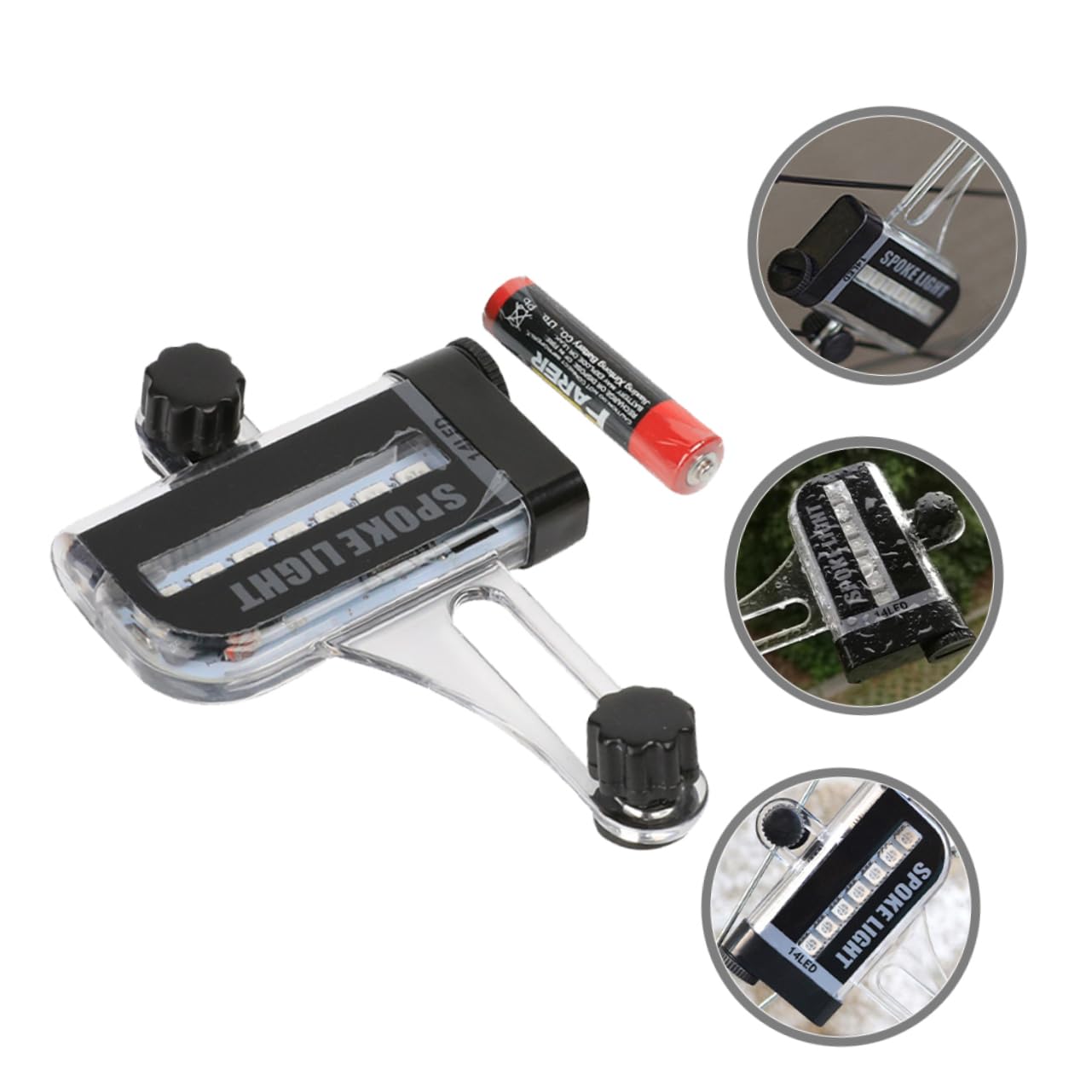 Abaodam 1Set Lightweight Bike Wheel Lamp for Night Riding Durable Decorative Bicycle Lights with Random Patterns Safety Lighting for Adults