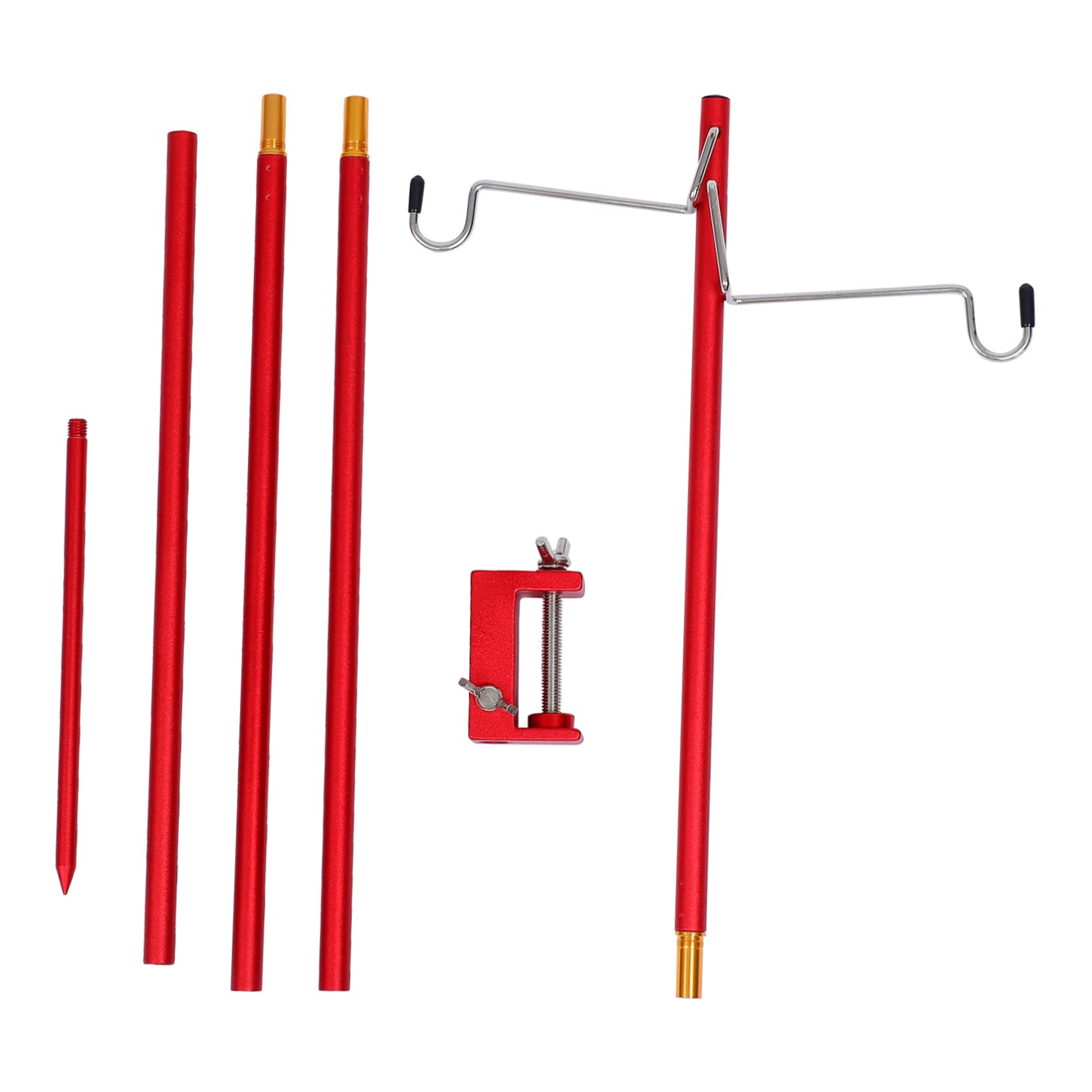 GALPADA Lantern Hanger Camping Light Bracket Portable Camping Table Tent Lights Aluminum Alloy Lamp Holder