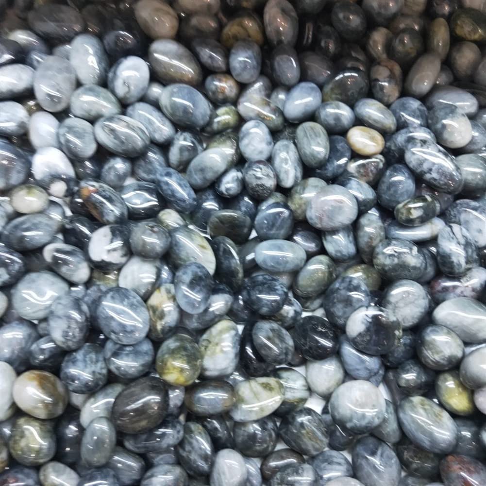 Domowe Kolekcje Naturalny Kwarc Hawkeye Kryształ Kamień Skała Żwir Zbiornik Dekoracja Kamienie Naturalne i Kamień mineralny (rozmiar: 1400W)