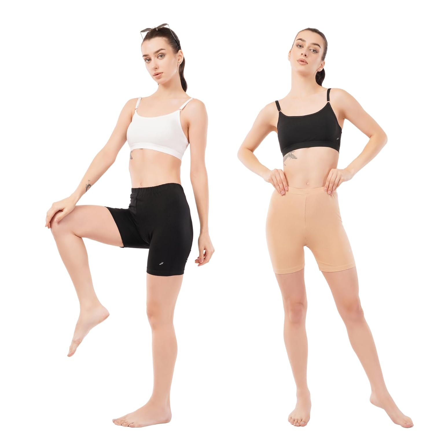 Lumeva Women's Stretchable Cycling Shorts - Skin Fit Tights for Gym, Sports, Running, Yoga and Dresses - Review, Price and Buying Guide