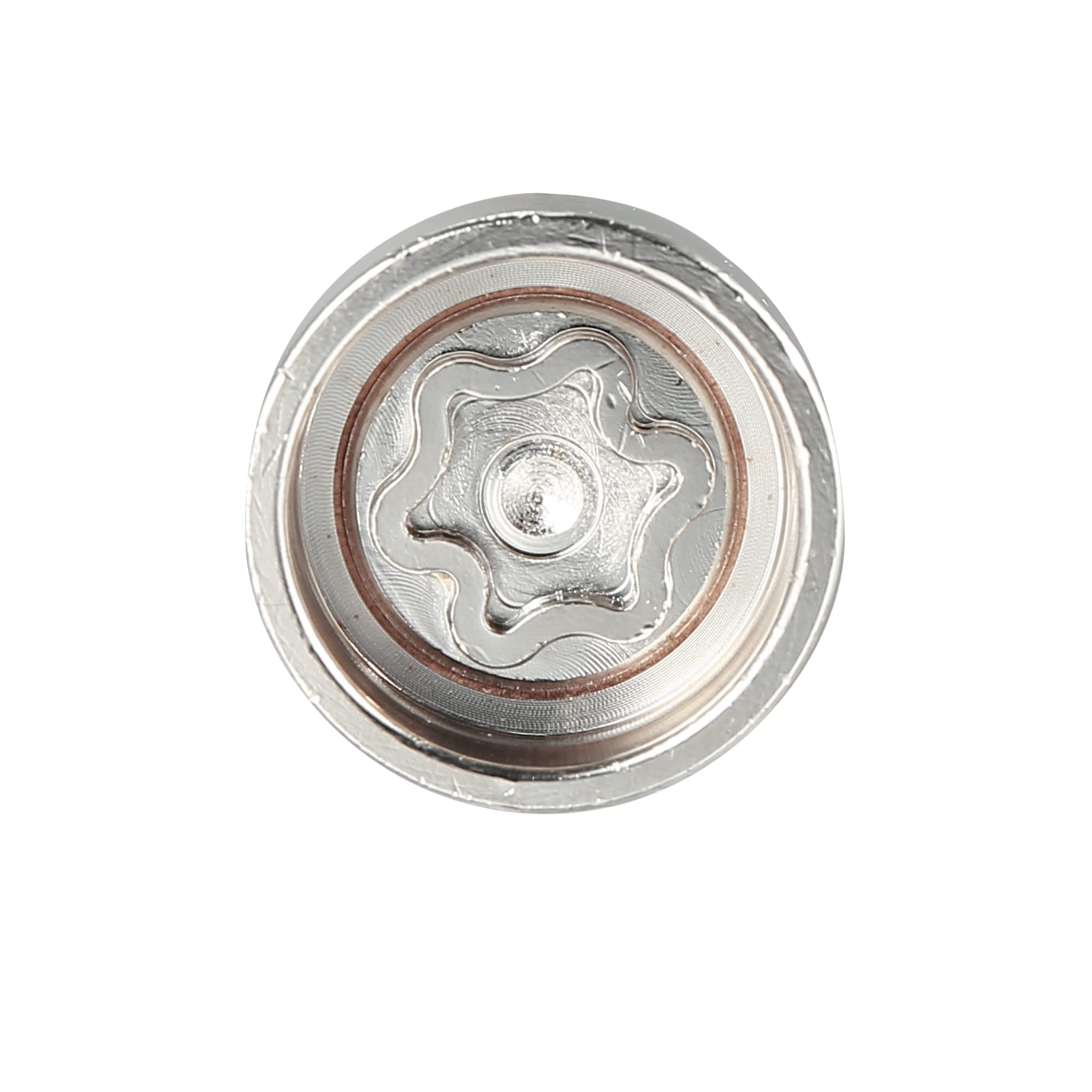 X AUTOHAUX 523 Clé Antivol De Roue Pour Volkswagen Touareg 1 Pièce | Couleur Argent, Matière Métal, 3,9x2,9cm, Ø Int. 2,4cm, Pour VW Scirocco Magotan Phaeton Tiguan, Retrait Antivol Roue