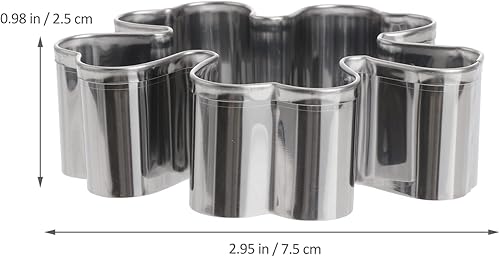 Miniatura 5 de OSALADI Juego de 5 cortadores de galletas de metal para el día de San Patricio, juego de cortadores de galletas de acero inoxidable para pastelería