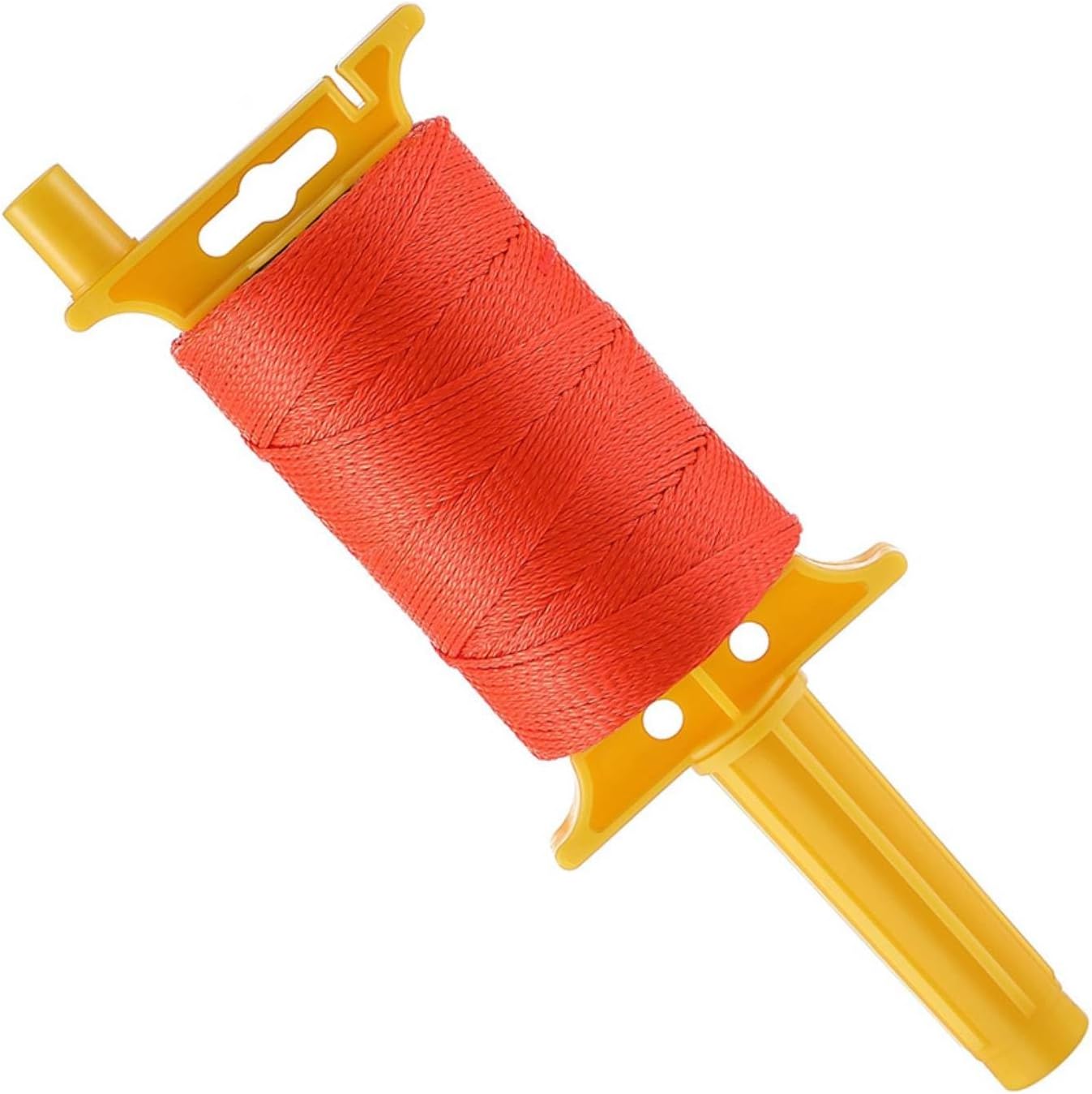 Línea de albañilería con carrete ergonómico, cuerda para construcción de alta visibilidad, carrete para albañiles y sitios de construcción, color naranja miniatura 1