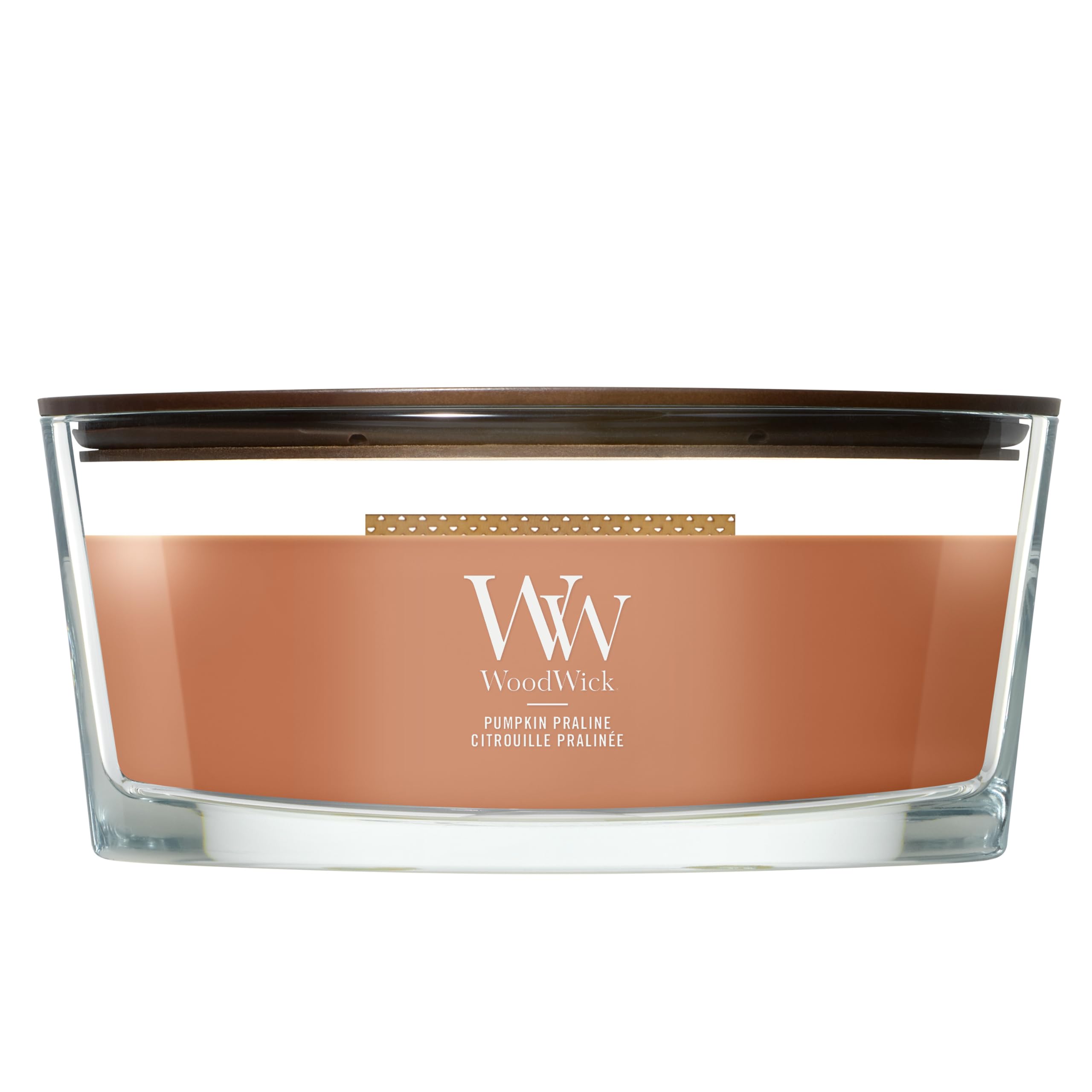 WoodWick Scented Candle | Ellipse Candle | Pumpkin Praline | Perfect Gifts for Women