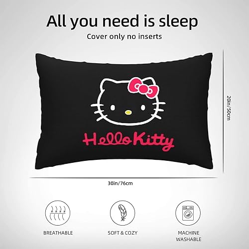 Miniatura 4 de Bonita funda de almohada Kawaii de dibujos animados de anime para decorar sala de estar, sofá y dormitorio, 20 x 30 pulgadas-L14