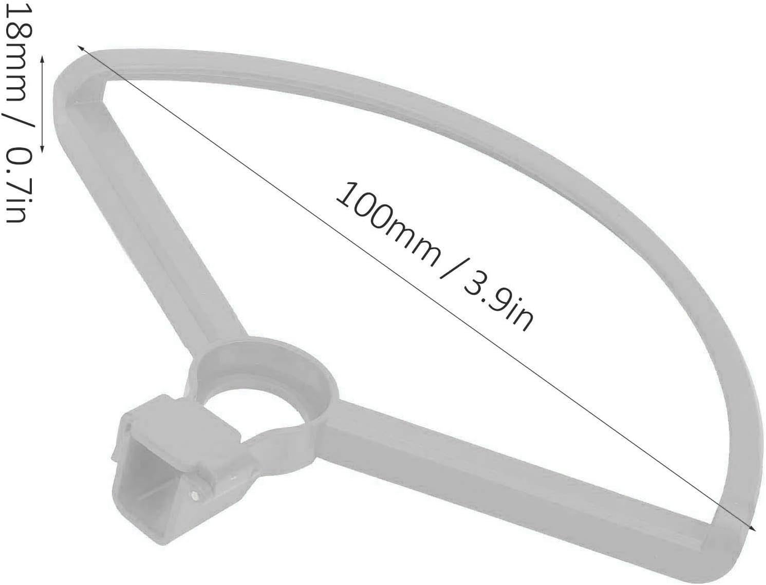 Keenso 4pcs LowNoise Propellers Props Blade Drone Propeller Protector, Blades Ring Guard Fit for Mini 2 Drone (Grey) Aero Parts Aero Accessories