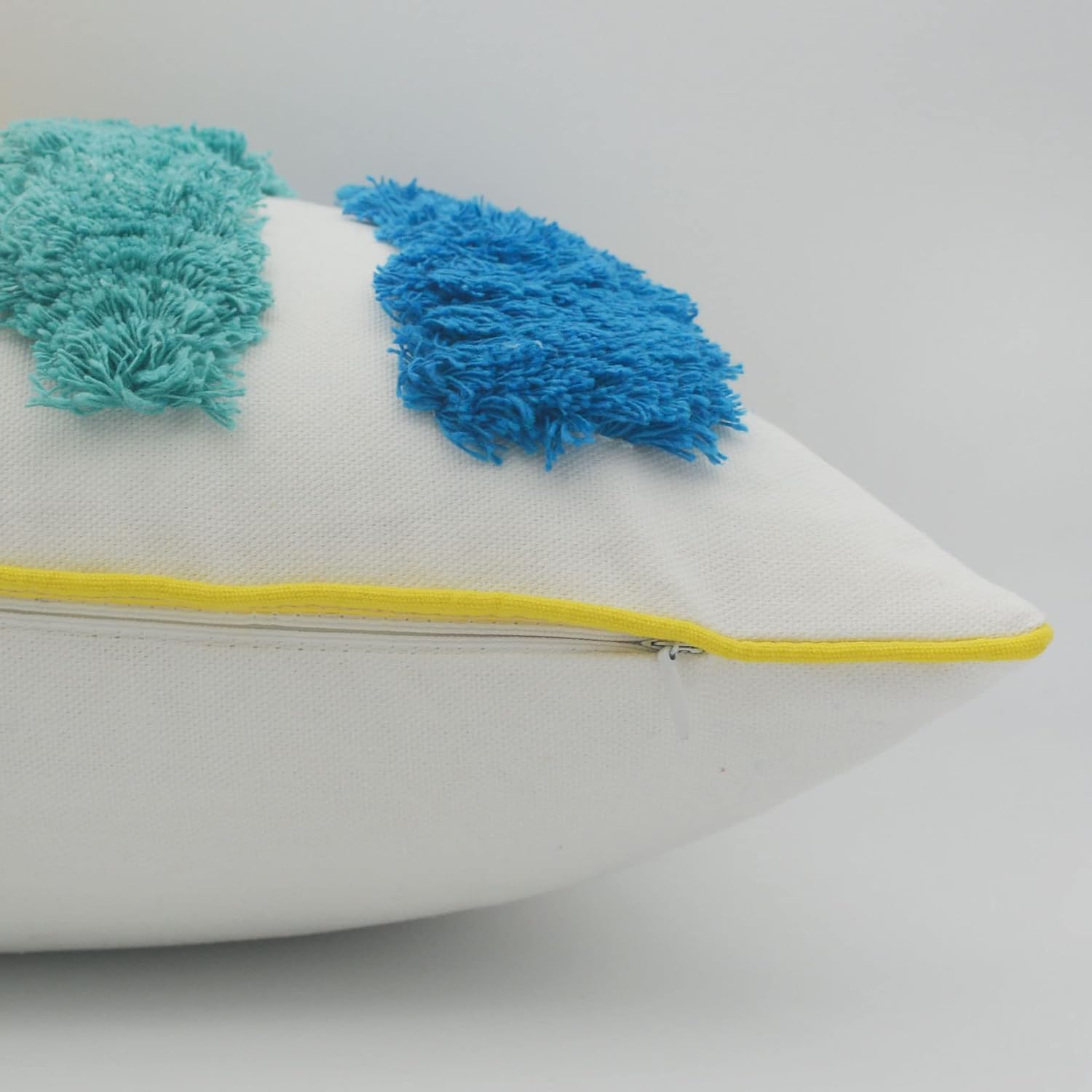 LIGICKY Rainbow Pillow Covers Cute Colorful Pillows Boho Tufted Throw Pillows Accent Rectangle Pillow Home Decorative Cushion Case for Girls Room Decor Kids Playroom Bed Sofa Couch 12x20 Inch - Image 5