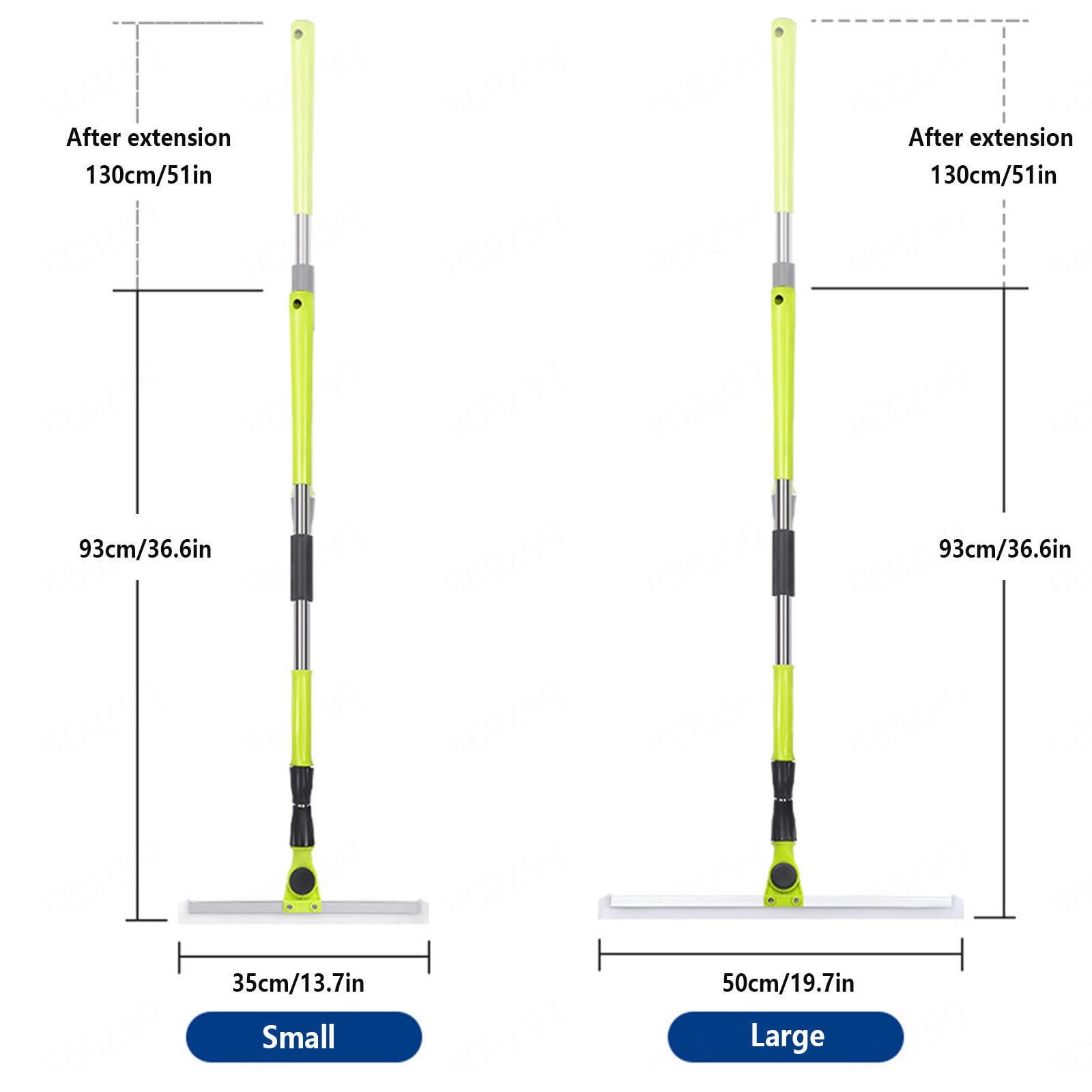 Magic Broom Sweeper, con Mango De 130 Cm De Largo Escobilla De Goma para Suelos De Hormigón, Escoba De Silicona Limpia Vidrio,Polvo Fino,Cabello Y Líquidos,Small:35×130cm