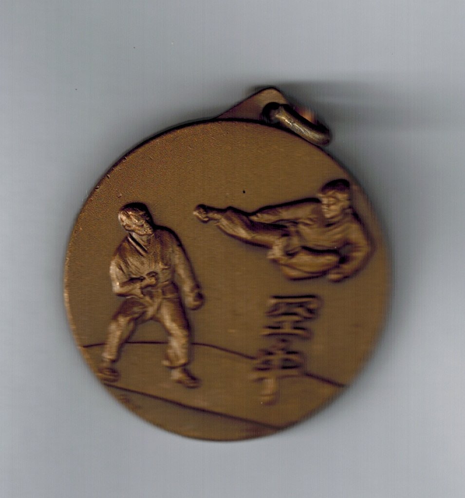 5 Sports Medals Awards Ceremony – Karate – Finished 28 mm Bronzed Brass – Made in Italy