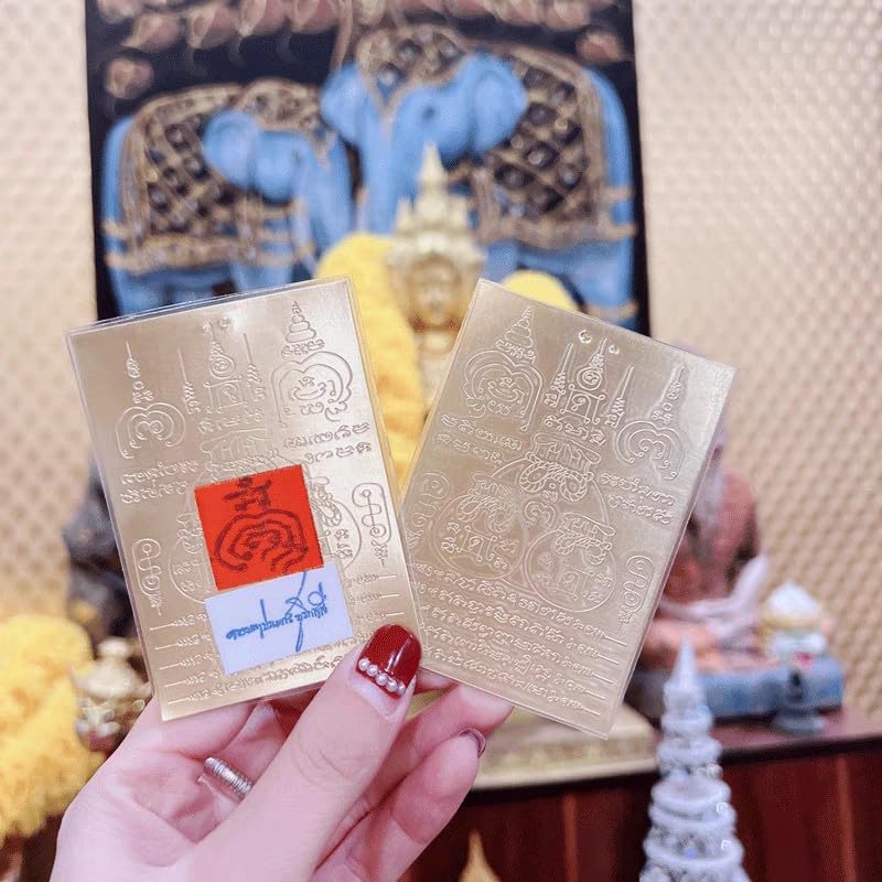 Thai Amulet Feng Shui Buddha Card Bring You Good Luck,Healthy,Success,Good Luck Charms Lagnlnaoy